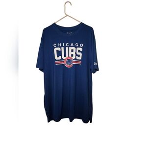 Chicago Cubs Genuine MLB New Era Blue Crew Neck Tee Shirt Mens XL